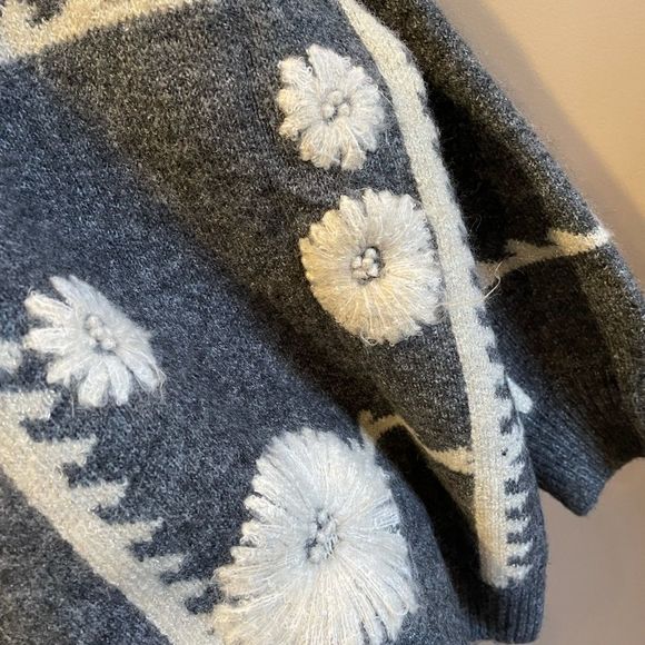 New Anthropologie Catherine Floral Shine Cardigan One Size #286 - Picture 5 of 5